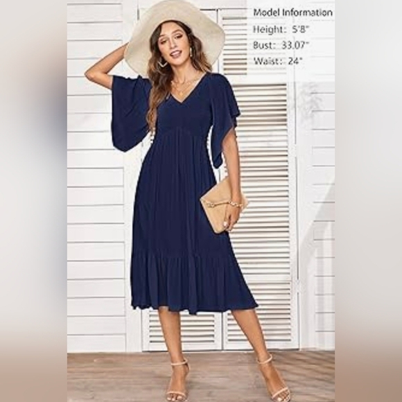 PYGFEMR Women's Summer Empire Waist Dress #808 - Picture 5 of 7